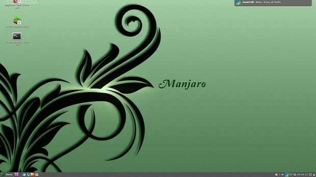 Manjaro Linux Cinnamon's desktop environment