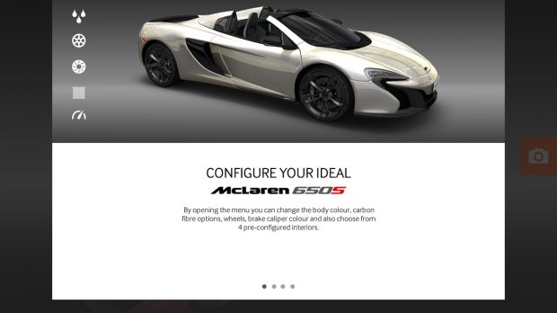McLaren invites users to configure their dream 650S Spider (click to see full pic)