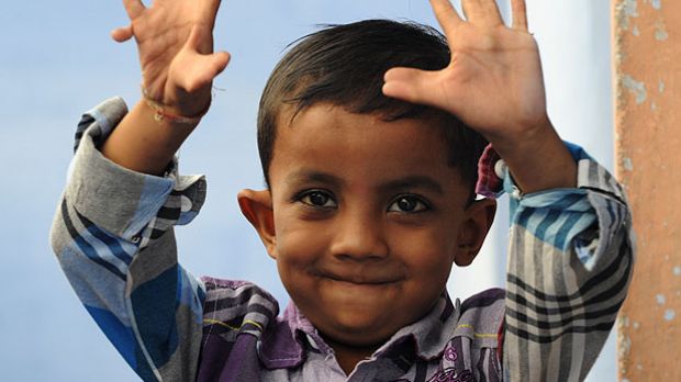 Arpan is four-years-old and lives in India