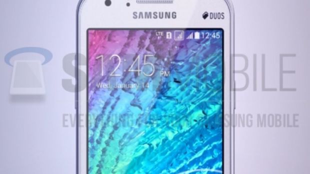 Samsung Galaxy J1 frontal image
