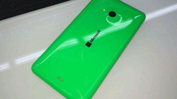 Lumia 535 Microsoft branding on the back