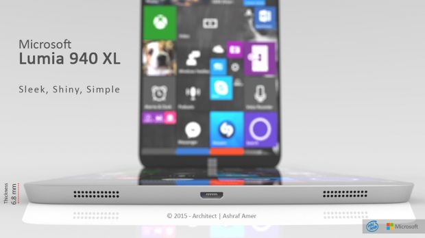 Lumia 940 XL concept stereo speakers
