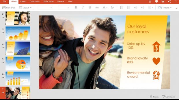 Microsoft PowerPoint for Android tablets