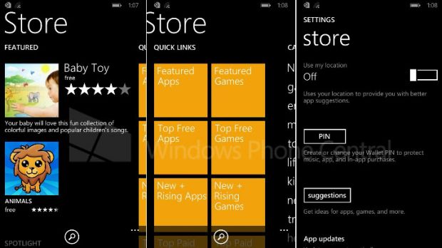 Windows Phone 8.1 Store (screenshots)