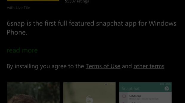 Snapchat clients no longer install on WP