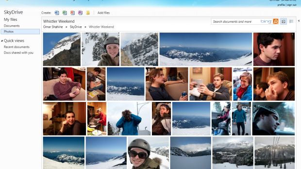 Microsoft SkyDrive gets better photo slideshows and folders