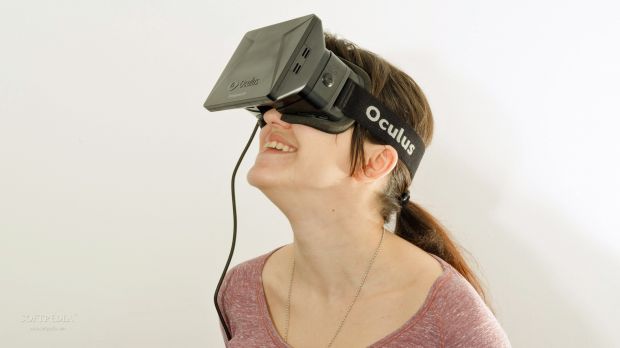 Head-worn Oculus Rift