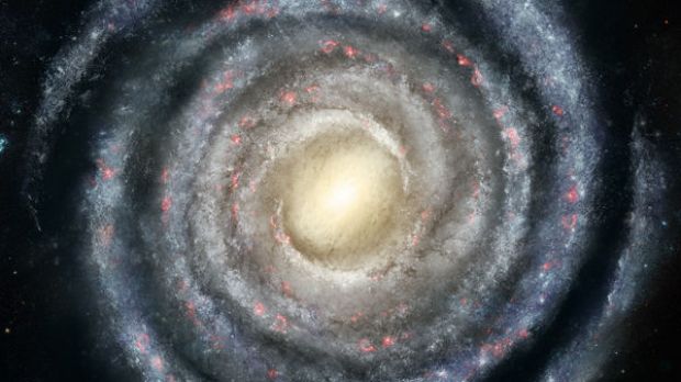 New galactic image, based on a very recent observational analysis, reveals the Milky Way as a tightly wound, “grand design” two-armed spiral – not a four-armed spiral as it has previously been supposed