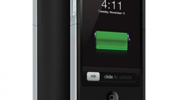Mophie's Juice Pack Air for iPhone 4 looks fairly slim in this promo material but, as the second image down shows, it's not