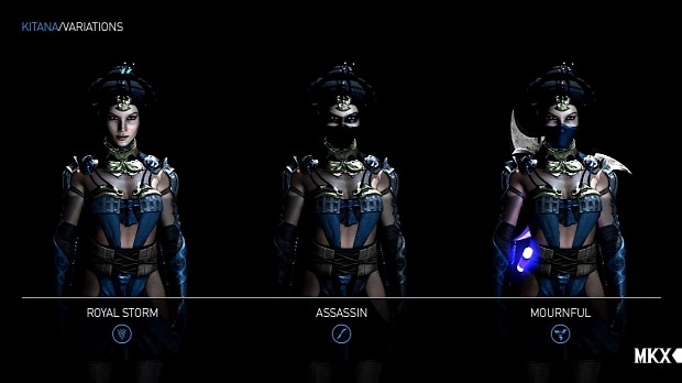 Mortal Kombat X has three Kitana variations