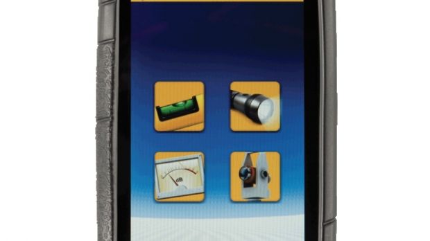 Motorola DEFY+ JCB Edition (front)