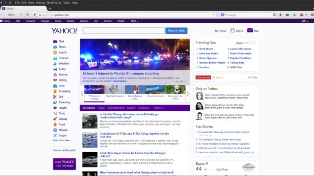 Yahoo search in Firefox