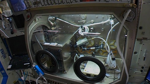 The Made in Space 3D printer on the ISS