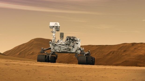 The Curiosity rover readies to do some deep drilling on Mars