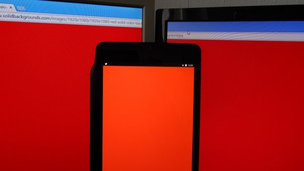 NVIDIA SHIELD Tablet RED Color vs. Monitor
