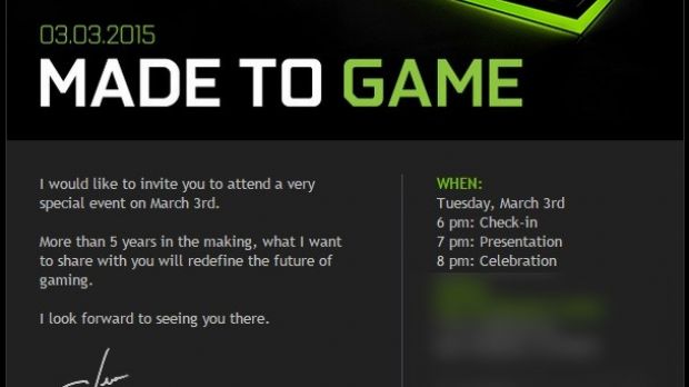 NVIDIA invite for March 3 event