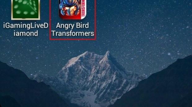 Vandal program poses as the unreleased Angry Birds Transformers game