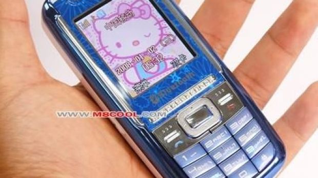 The latest Hello Kitty phone to come from China. This is not how the official phone will look like.