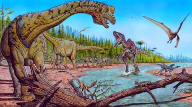 Futalognkosaurus in its environment