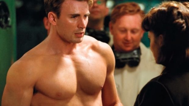 Chris Evans as Captain America in “Captain America: The First Avenger,” out in 2011