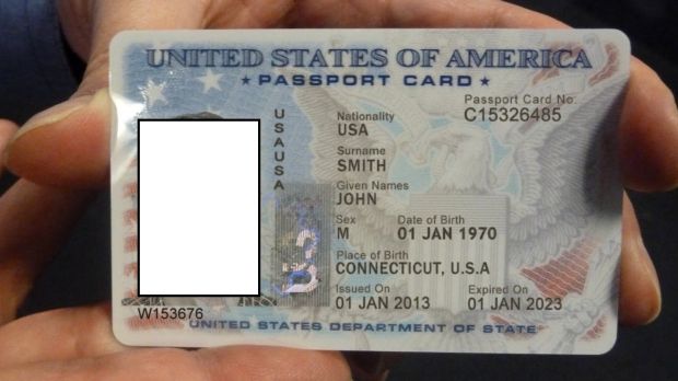 Fake ID card generated by underground service