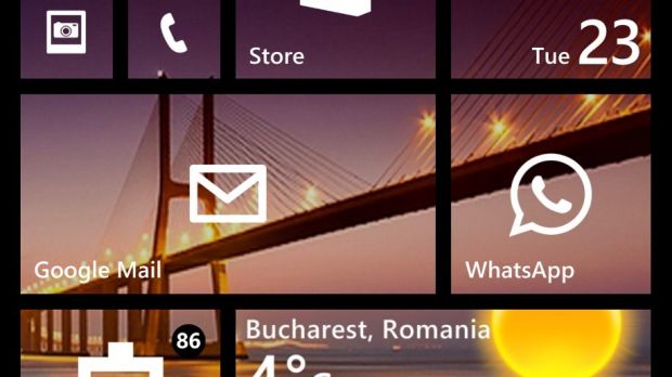 Windows Phone 8 home screen