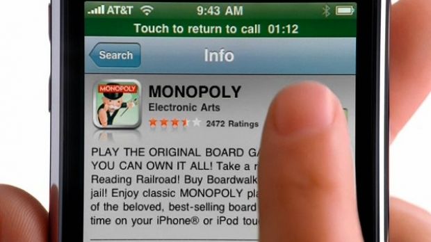 A screen capture from the "On Hold" iPhone ad