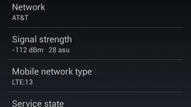 LG's Nexus 4 connected to AT&T's LTE network