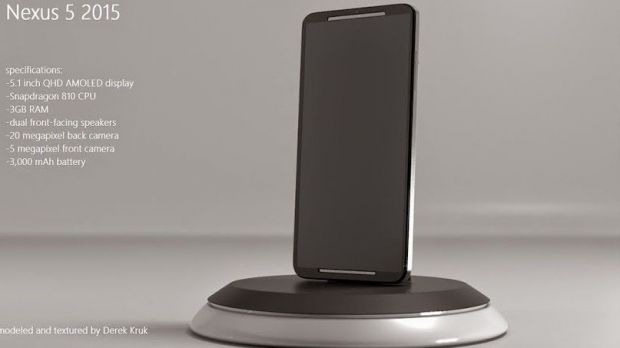 Nexus 5 2015 frontal view