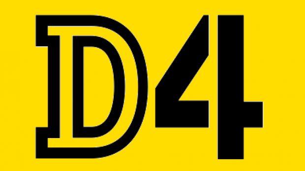 Nikon D4 DSLR logo rendering