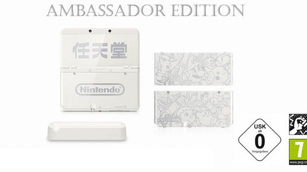 The New 3DS Ambassador Edition bundle contents