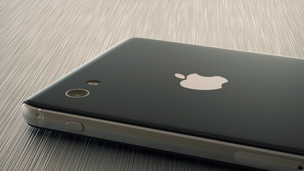iPhone concept: resting on table face down