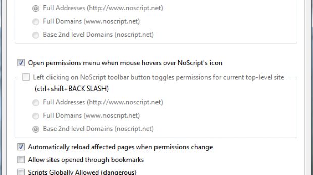 NoScript 2.1.6 supports keyboard shortcuts for allow/revoke actions