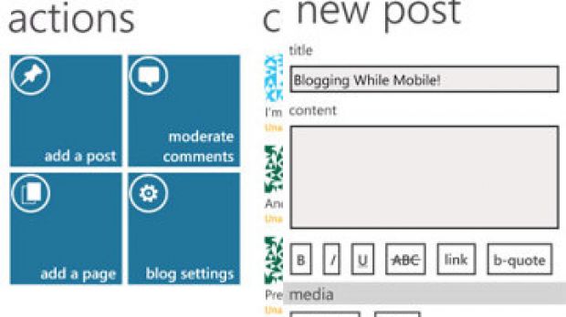 WordPress for Windows Phone (screenshots)