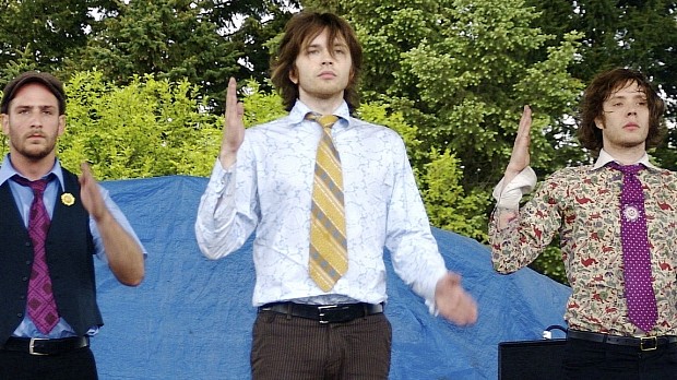 OK Go performing in May 2006