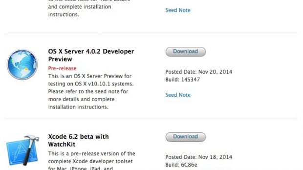 The latest downloads on the Mac Dev Center