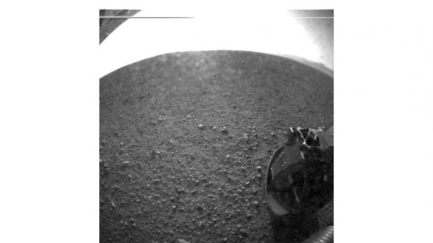 The first photos from Curiosity arrived shortly after landing
