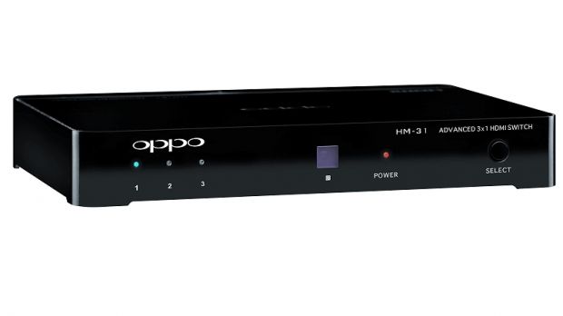 The Oppo HM-31 HDMI Switch - front view