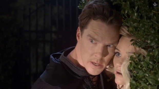 Benedict Cumberbatch and Reese Witherspoon steal a kiss when no one's watching