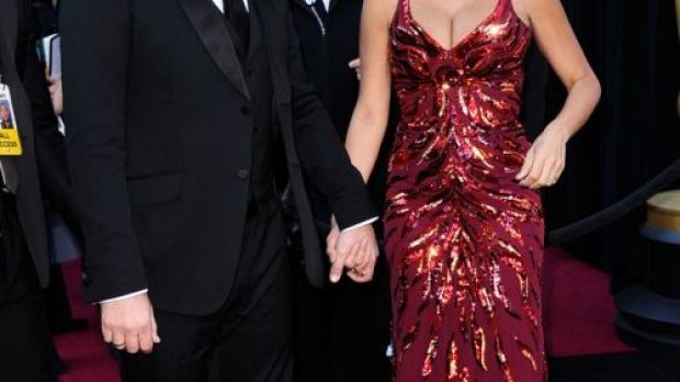 Javier Bardem and Penelope Cruz at the Oscars 2011
