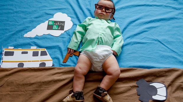 Parents dress baby up as TV characters for impressive photo shoot