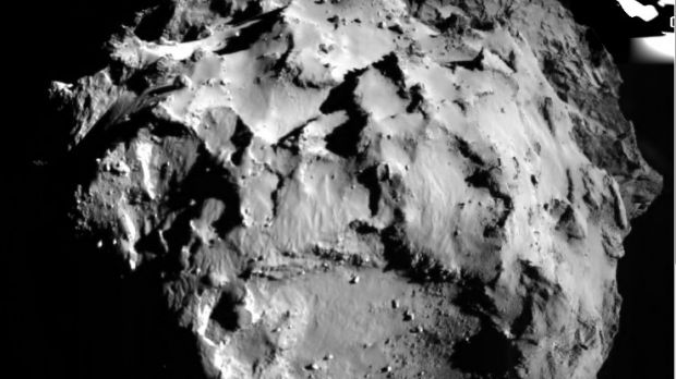 Photo taken by Philae shows the comet's surface