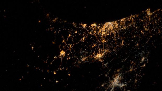 Astronaut shares photo of the Gaza war zone as seen from space