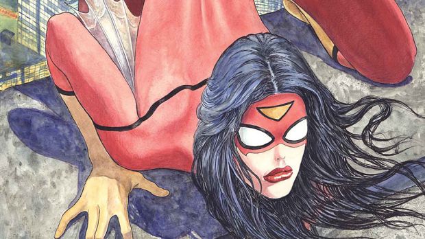 This is what the alternate cover for Marvel’s new Spider-Woman series looks like