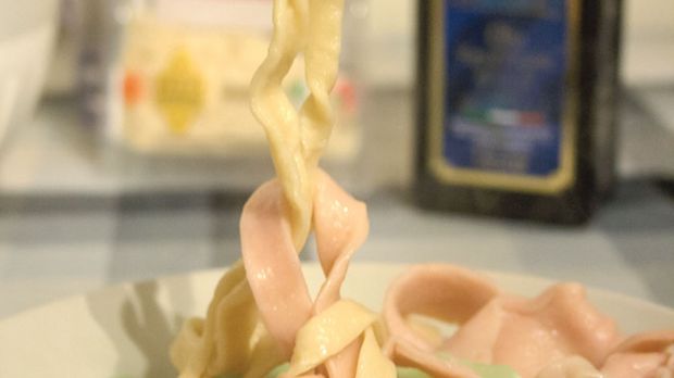 Researchers in the UK used eggs and flour to make loop pasta