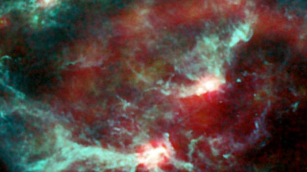 An active star formation region in the Orion Nebula, as seen with Planck