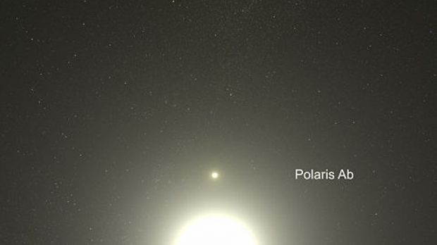 Artistic impression of the Polaris star system