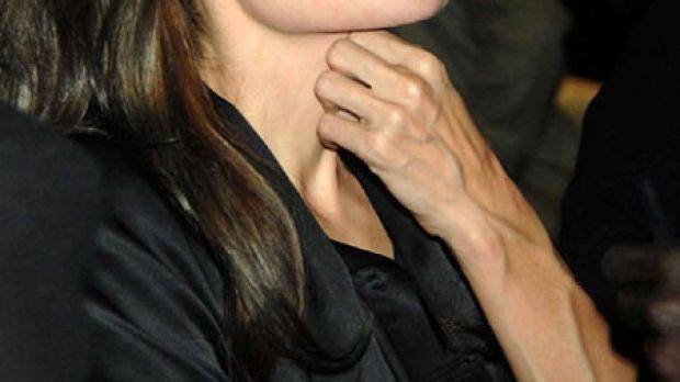 Angelina Jolie has very veiny arms