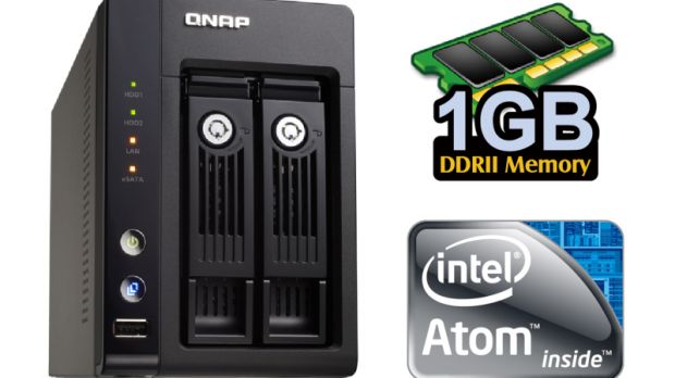 New NAS device from QNAP packs Atom processor, can support 4TB of storage