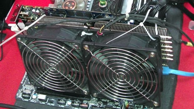 1.3GHz overclocked AMD Radeon HD 7970 graphics card using air cooling